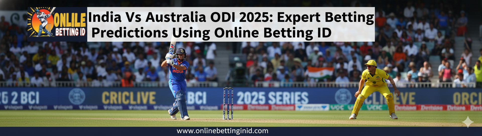 You are currently viewing India vs Australia ODI 2025: Expert Betting Predictions Using Online Betting ID