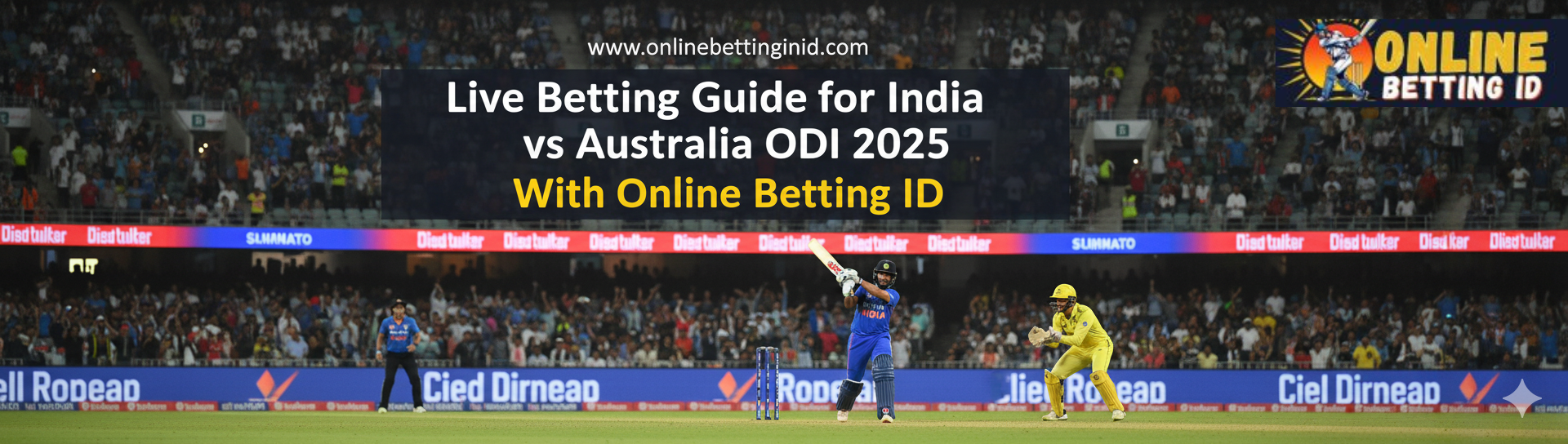 Read more about the article Live Betting Guide for India vs Australia ODI 2025 with Online Betting ID