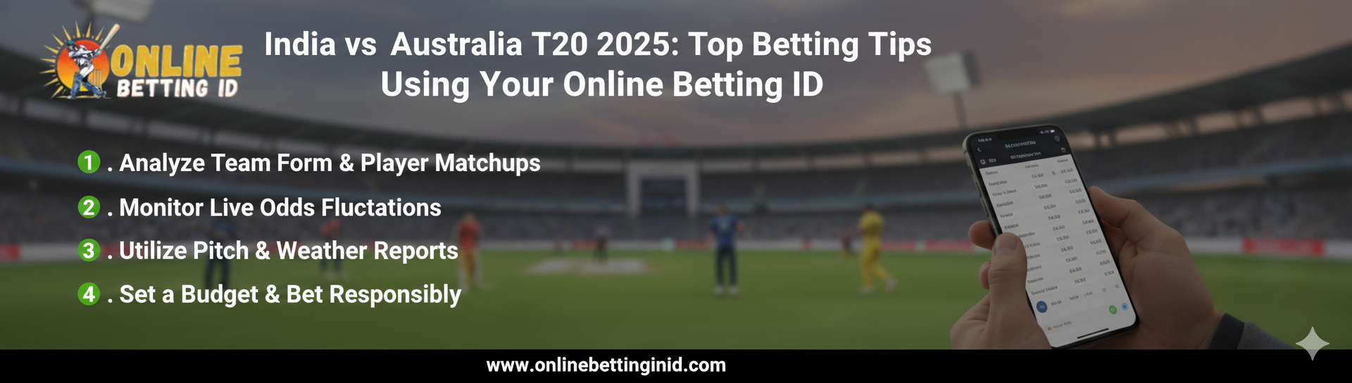 You are currently viewing India vs Australia T20 2025: Top Betting Tips Using Your Online Betting ID